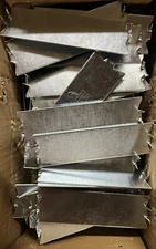 Lot of 64 Halex 62850 - 1-1/2 in. x 5 in. Zinc Plated Steel Nail Box Plates