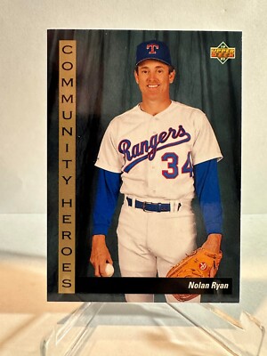 Nolan Ryan 1993 Upperdeck Community Heroes #37 Texas Rangers