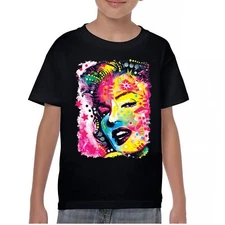 Dean Russo Colorful Marilyn Youth T-shirt Neon Hot Symbol Starlet Kids