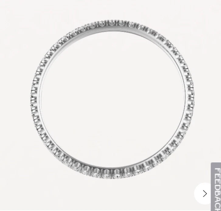 Étincelle de Cartier Eternity Diamond Wedding Band 0.50 ct. 18K W Gold SZ 5.75 - Image 2 of 4