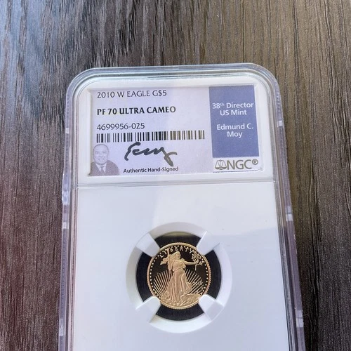 2010-W Proof Gold Eagle 1/10 oz NGC PF70 ULTRA CAMEO #025