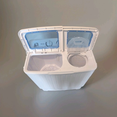 #ad Costway Portable 26lbs Semi automatic Twin Tub Washing Machine W Drain Pump $159.95