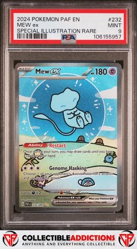 2024 Pokemon Paf En-Paldean Fates #232 Mew Ex Special Illustration Rare PSA 9