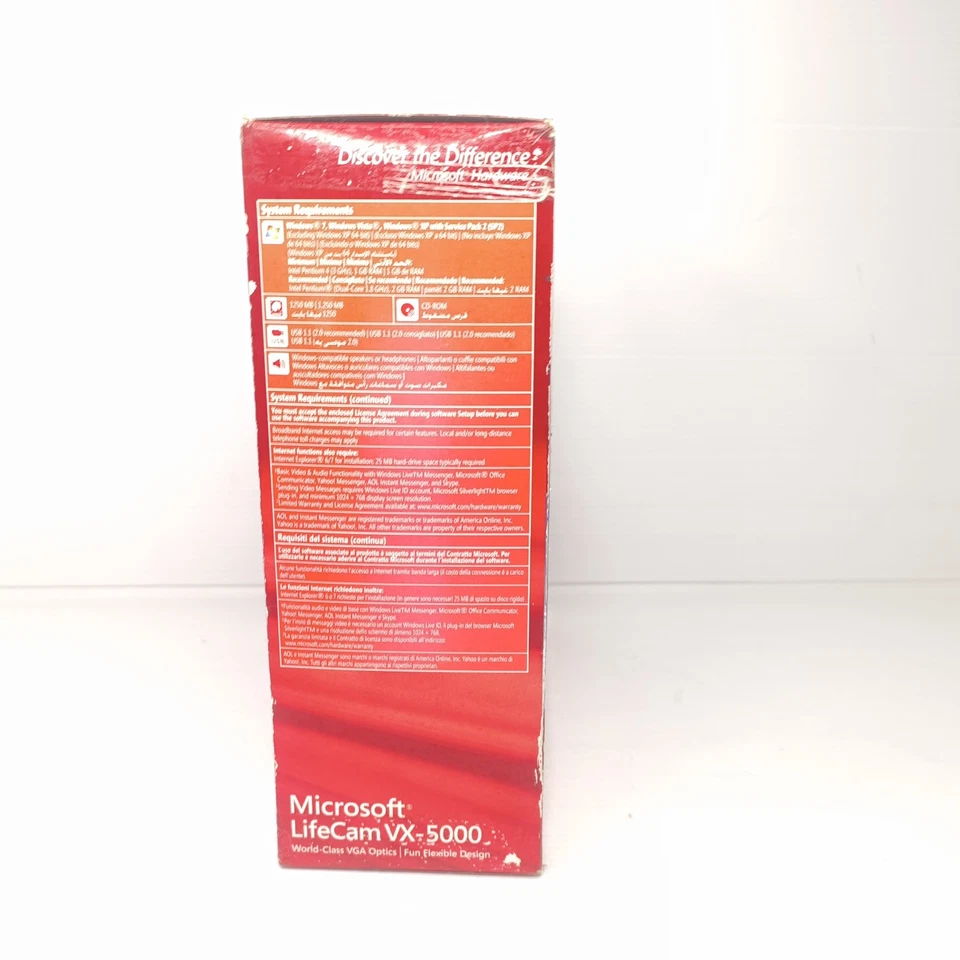 Webcam USB Camera Microsoft LifeCam VX-5000 Windows Live Messenger Vintage 2000s - image 2 of 4