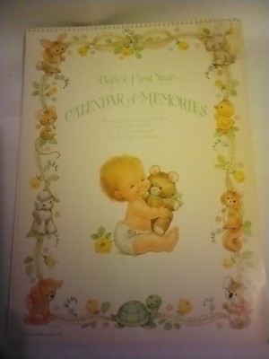 Baby's First Year Calendar Of Memories: Drawing Board Greeting Cards Inc.  1980