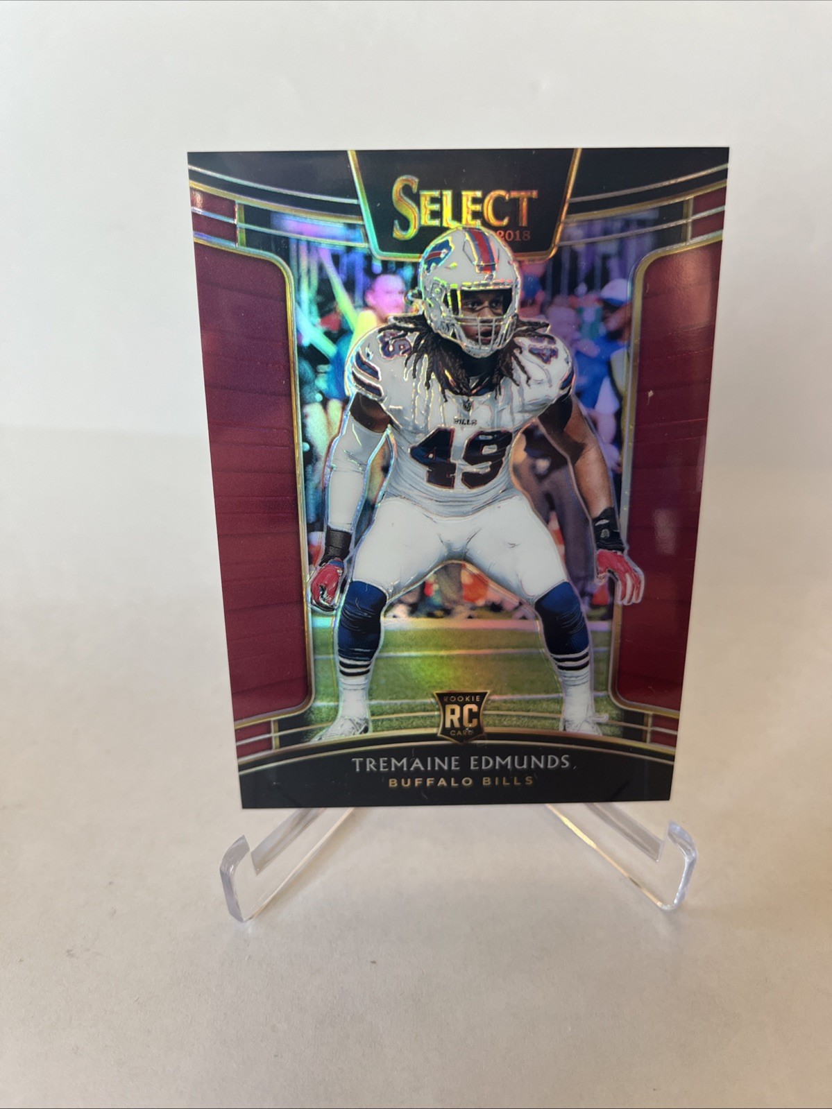 2018 Select RED Prizm Tremaine Edmunds Buffalo Bills RC #26 67/99