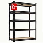 60” inch Heavy Duty Garage Storage Shelving Unit w/5 Tier Adjustable Shelves