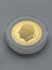 2023 Gibraltar King Charles III Coronation Half Crown – Gold Plated - New