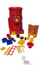 Bluebird Postbox Playhouse Red Vintage Toy Fold-Out Figures Set