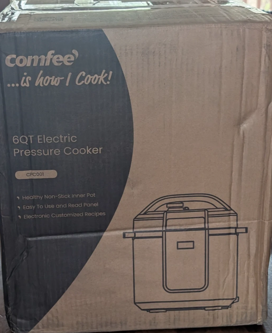 Comfee CPC001 6QT 9-in-1 Electric Pressure Cooker New Inspected Complete