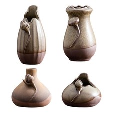 Ceramic Flower Vase Aesthetic Desktop Ornament for Entrance Bedroom Shelf