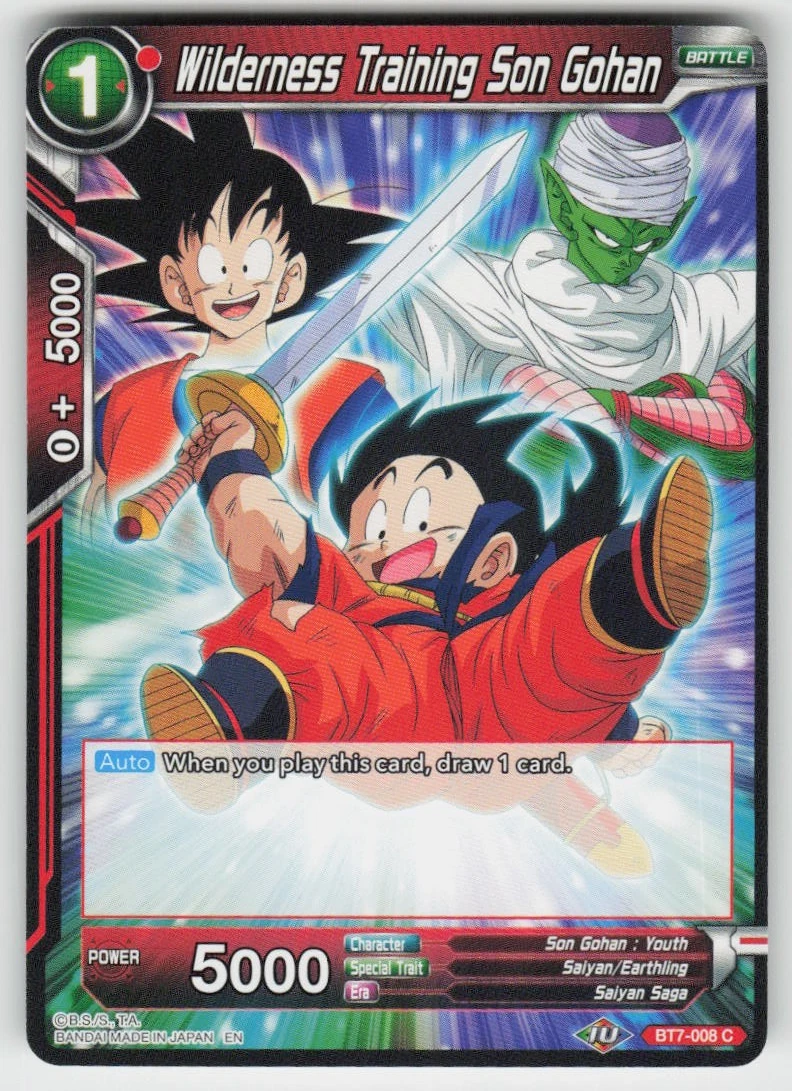 Wilderness Training Son Gohan BT7-008_PR Common Near Mint - product detail image 1