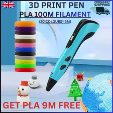 3D Printing Pen Set with 100m PLA Filament 3D Doodle Drawing Pen For Kids Gift