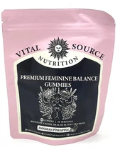 Vital Source Hawaiian Pineapple Feminine Balance Gummies - 60 - Exp : 02/2026