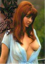 DOLLY READ HAND SIGNED 7x10 COLOR PHOTO+COA      VERY SEXY POSE    TO BRIAN