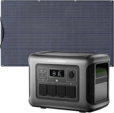 ALLPOWERS 1600W Portable Power Station Solar Generator AC + Flexible Solar Panel