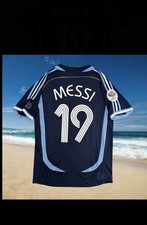 adidas Argentina 2006 World Cup Away Jersey Messi #19 Size M NEW W/TAGS Patches