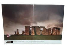 1992 Energizer Bunny Stonehenge 2 Page Vintage Print Ad Battery Mascot UK