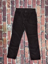 Vintage Levis 519 Corduroy Pants Brown Talon Zipper USA 80s Men  s 33x30 Bootcut