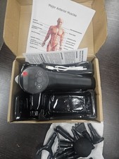 Percussion Massage Gun Deep Tissue Muscle Massager w 6 Heads Rechargeable