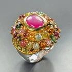 Fashion jewelry ring Ruby Ring 925 Sterling Silver Size 7 /R471885
