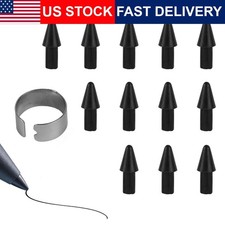 Replacement Stylus Nibs 12pcs Pen Clip Paper Pro Marker Plus Tips Black High Low