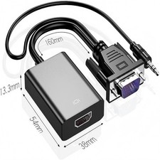 Convertisseur VGA vers Num��rique 1080P avec Jack Audio 3,5mm pour Ordinateur Po