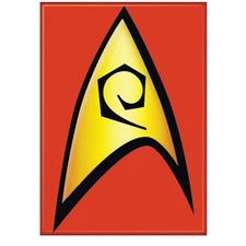 Star Trek Engineering/Security Insignia Magnet Red