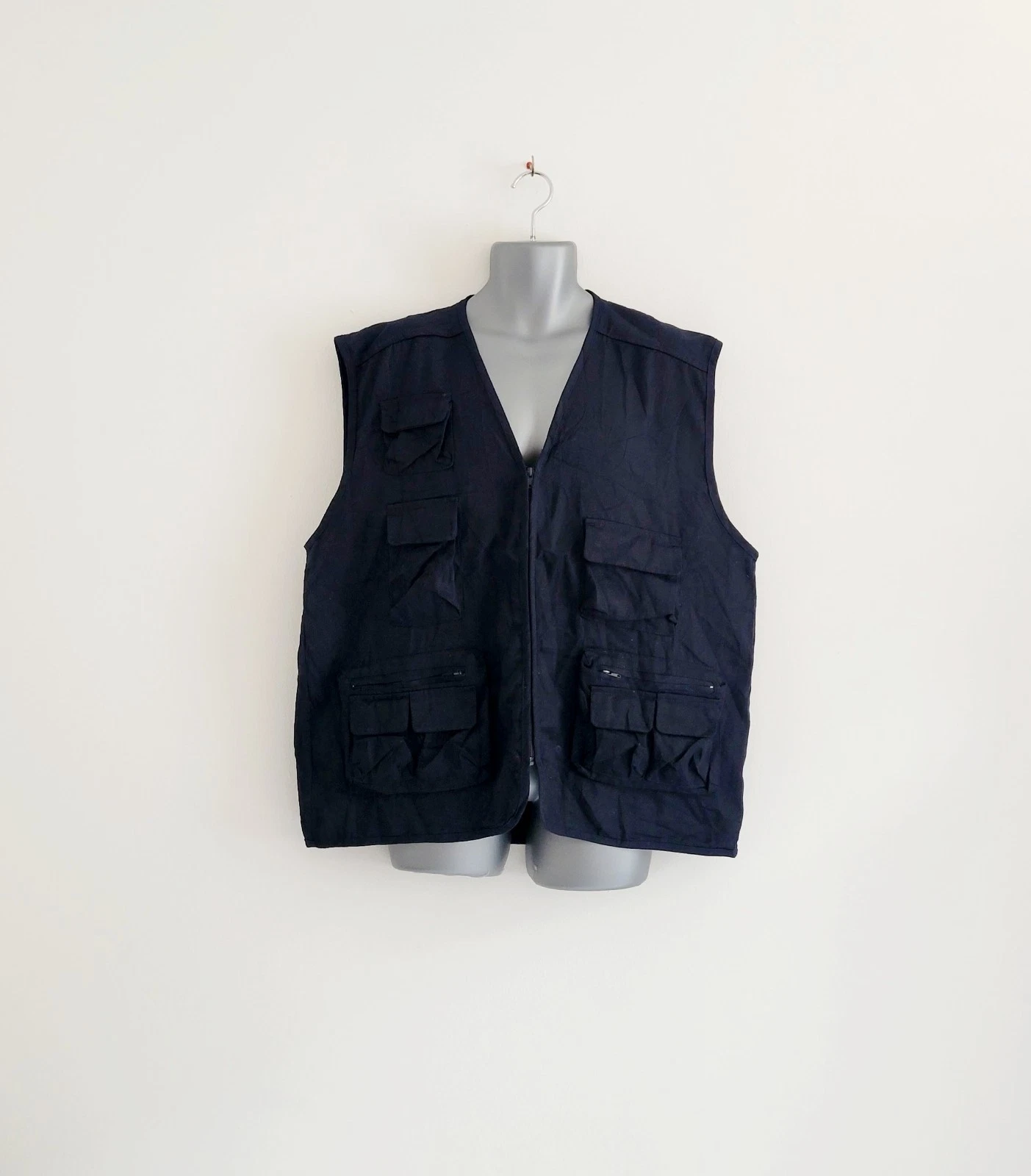 Vintage Style Fishing & Photography Techwear Military Vest Multi-Pocket Size XXL