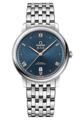 Omega 39.5mm De Ville Prestige Co- Axial 424.10.40.20.03.004 Navy Dial Automatic