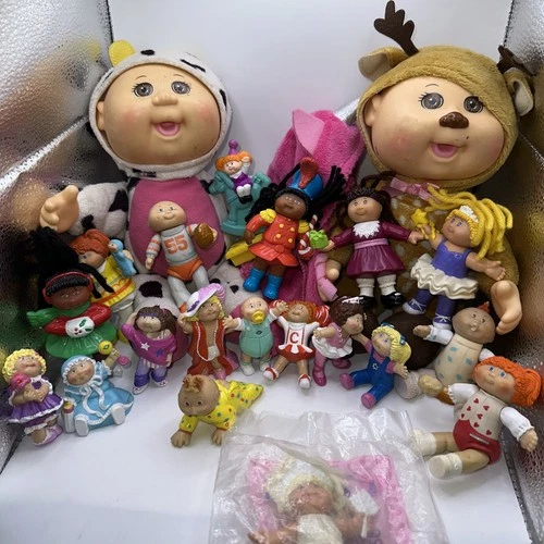 LOT OF 22-Vintage Cabbage Patch Kids Mini Poseable Doll Figures 4"