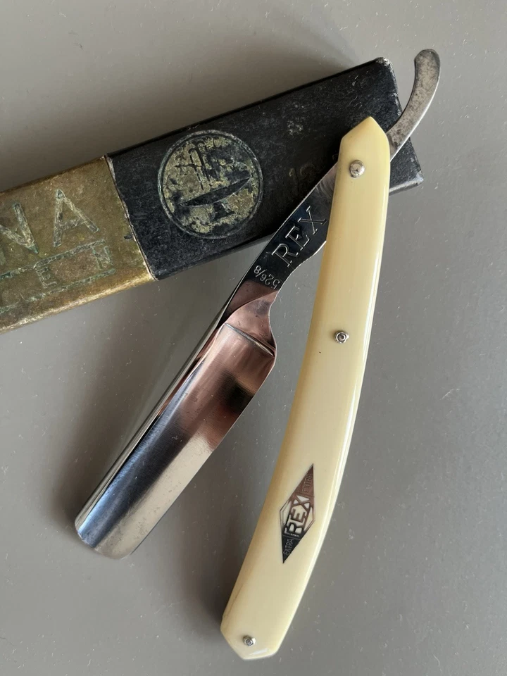 Rasoio Fontana modello Rex Solingen  a mano libera  razor coupe choux - Immagine 3 di 4