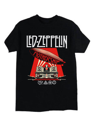 Led Zeppelin Mothership New Black T 