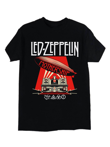 Led Zeppelin Mothership New Black T 
