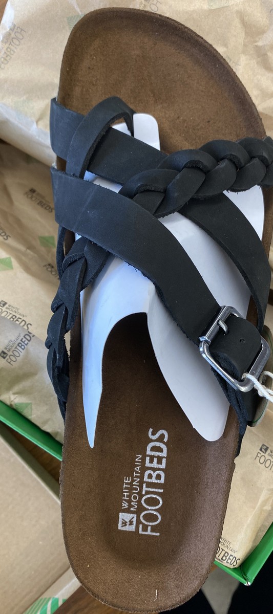 (取寄) ホワイトマウンテン レディース ハリントン White Mountain women Harrington Black/Nubuck Women's White Mountain Harrington Black Nubuck Buckle Braided