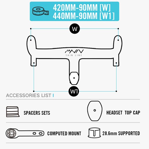 Full Inner Cable Carbon Road Bike Handlebar 28.6mm Integrated Bent Bar+ Mount - Picture 36 of 39