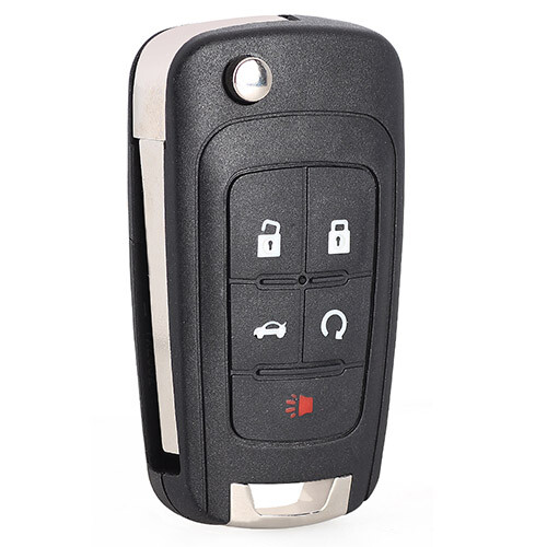 Smart Flip Remote Key Fob 5 Buttons 315MHz ID46 Chip for Chevy for Buick for GMC - Picture 3 of 4
