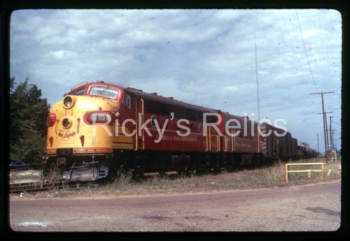 Duplicate Slide LNW #44/45 EMD F7A’s Louisiana Northwestern 1969 Waynesville LA
