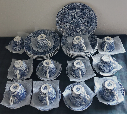 PIATTO RALPH LAUREN SBIADITO PEONY BURLEIGH + TAZZA DA TÈ E PIATTINO + CIOTOLA PER PASTA: 34 pz - Foto 24 di 24
