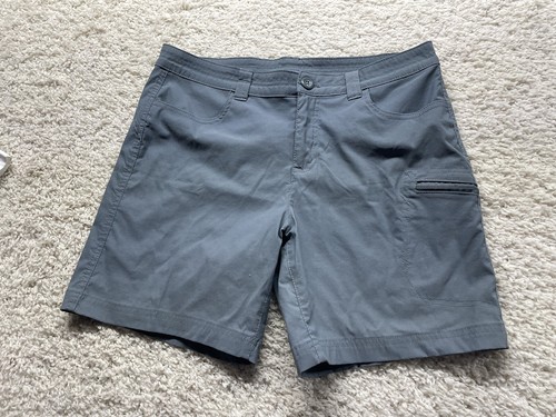 Eddie Bauer Rainier Shorts blau Damen Wandern Outdoor Größe 12 gebraucht, in einwandfreiem Zustand