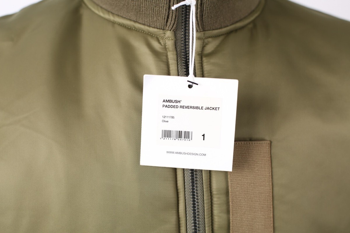 NWT Ambush Padded Reversible Puffer Jacket SZ 1 / Small Green RARE NWT Ambush Padded Reversible Puffer Jacket SZ 1 / Small Green RARE