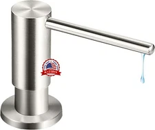 Dispensador De Jabon Para Fregadero De Cocina Niquel Cepillado El Y Kit NEW US