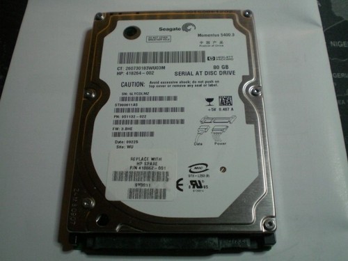 interne Festplatte Seagate 80GB SATA III 2,5 Zoll 5400RPM  PS3/PS4 PC Laptop