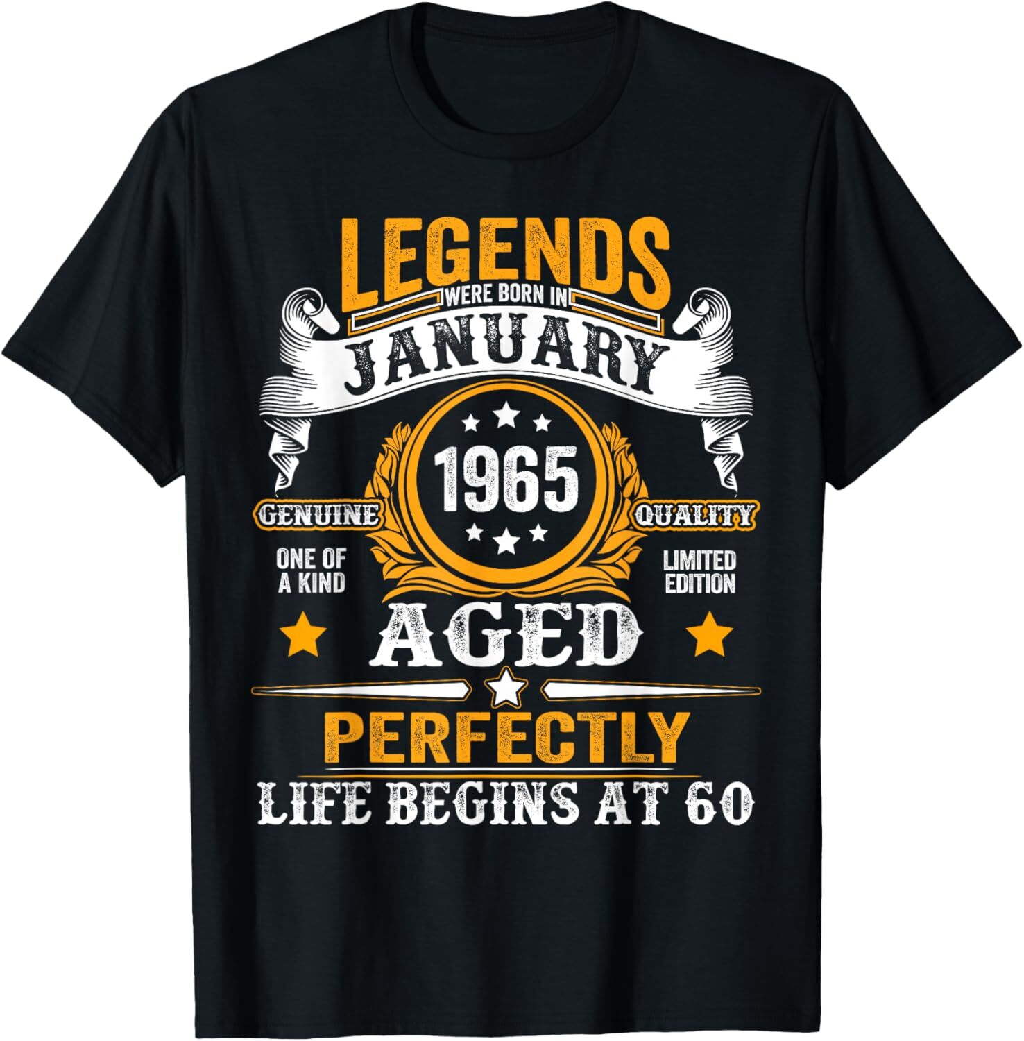 60 Years Old Legend since January 1965 60th Birthday Men Dad T-Shirt Hoodie