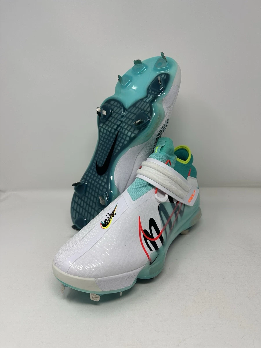 Nike Force Zoom Trout 7 White Aurora Green for Sale | Authenticity