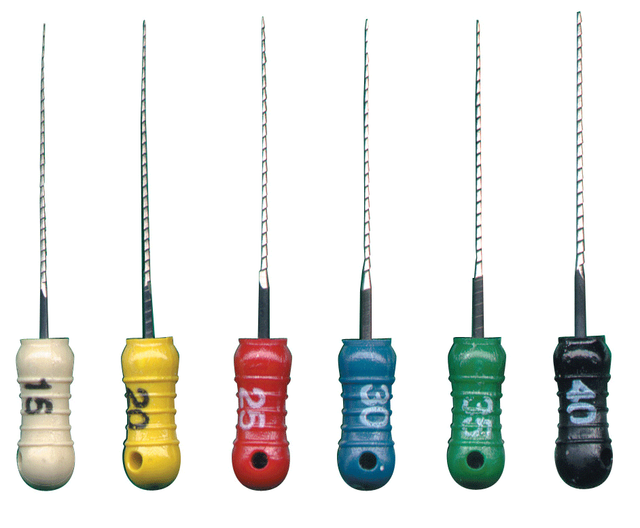 House Brand HS2535 Hedstrom Dental Files Stainless Steel 25mm 35 6/Pk