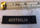 Military WW2 Royal Australian Shoulder Title Australia Cloth Badge (3042)