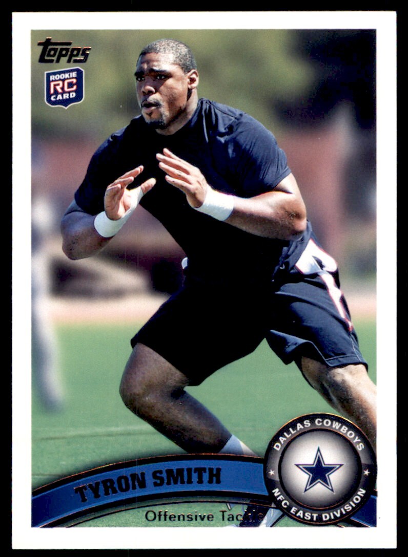 2011 Topps Tyron Smith Rookie Dallas Cowboys #69 1093