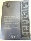 Original 1977 Ferrari Sale and Service Organization directory book manual 140/77