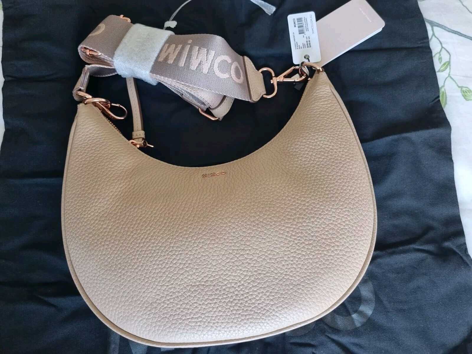  New Mimco Crecent Cross Body Bag